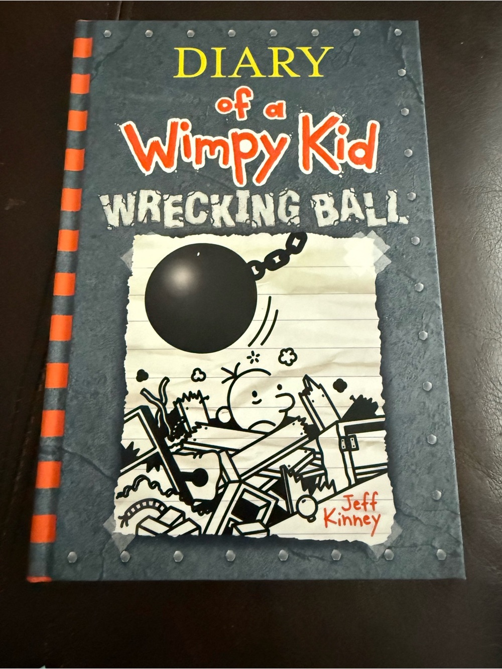 Diary of a Wimpy Kid: Wrecking Ball - Gray & Orange Hardcover Kids Book